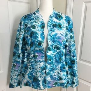 Additions by Chico’s Peacock Open Jacket